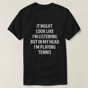 Grappige tennisspeler Pun T-shirt