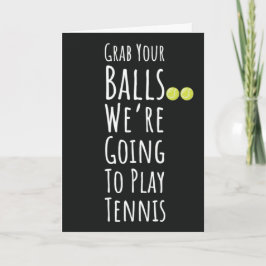 Grappige Tennisteamkaarten Voor Spelers Sportcoach Kaart