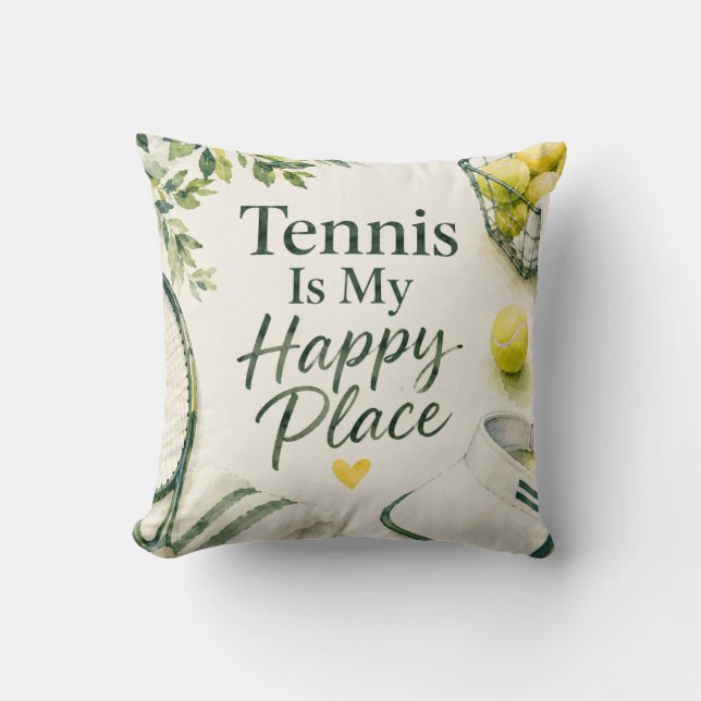 Grappige tennisuitspraak  kussen (Voorkant)