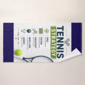 Grappige tennisuitspraak voor speler badhanddoek (Badhanddoek)