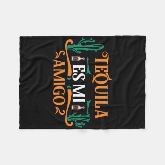 Grappige tequila es mi amigo tequila is mijn vrien fleece deken (Voorkant (Horizontaal))