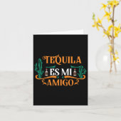 Grappige Tequila Es Mi Amigo Tequila Is Mijn Vrien Kaart (Gele Bloem)