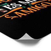 Grappige tequila es mi amigo tequila is mijn vrien poster (Hoek)