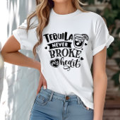 Grappige tequila heeft mijn hart nooit gebroken t-shirt