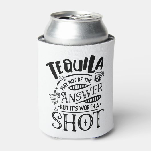 Grappige tequila is misschien niet het antwoord blikjeskoeler (Blikje Voorkant)