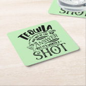 Grappige tequila is misschien niet het antwoord kartonnen onderzetters (Schuin)