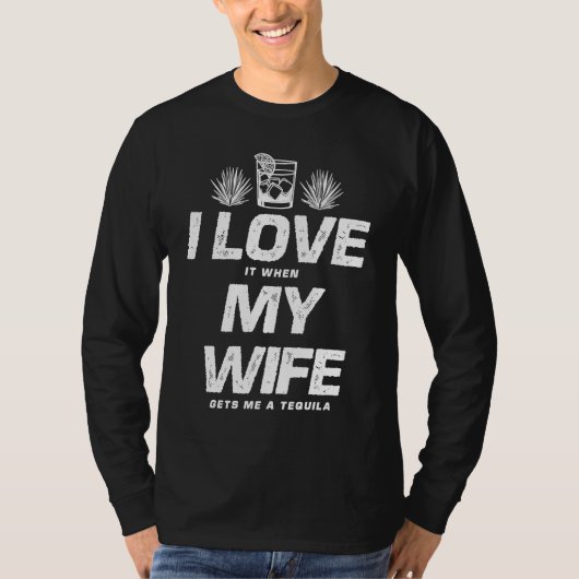 Grappige Tequila Liefhebber Drink Tequila T-shirt (Voorkant)