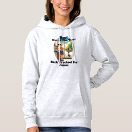 Grappige terug naar school aangepaste naam moeder hoodie