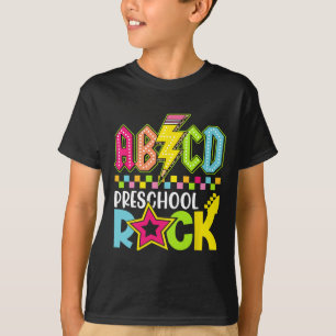 Grappige terug naar school bliksemflits kleuterkla t-shirt