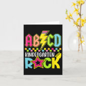 Grappige terug naar school bliksemflits kleutersch kaart (Gele Bloem)
