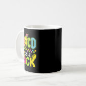 Grappige terug naar school bliksemflits Pre K Rock Koffiemok (Voorkant links)