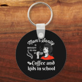 Grappige Terug Naar School Humor Moeders- Eerste D Sleutelhanger (Voorkant)