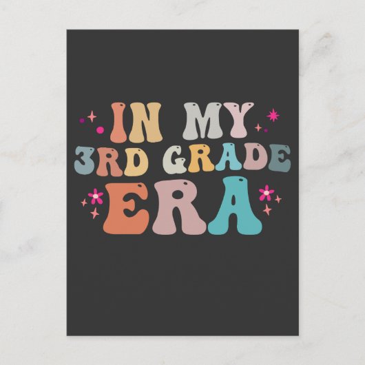 Grappige terug naar school In mijn 3e klas tijdper Briefkaart (Voorkant)