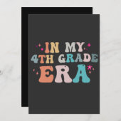 Grappige terug naar school In mijn 4e klas tijdper Kaart (Voorkant / Achterkant)