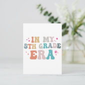 Grappige terug naar school In mijn 5e leerjaar Era Briefkaart (Staand voorkant)