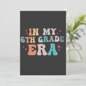 Grappige terug naar school In mijn 6e klas tijdper Kaart (Staand voorkant)