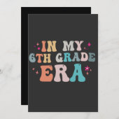 Grappige terug naar school In mijn 6e leerjaar tij Kaart (Voorkant / Achterkant)