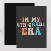 Grappige terug naar school In mijn tijd op de 6e k Kaart (Voorkant / Achterkant)