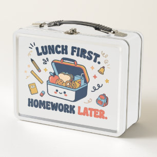 Grappige terug-naar-school-lunchtrommel voor kinde