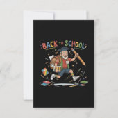 Grappige terug naar school ouderejaars student bedankkaart (Voorkant)