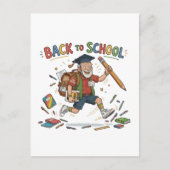 Grappige terug naar school ouderejaars student briefkaart (Voorkant)