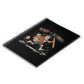 Grappige terug naar school ouderejaars student notitieboek (Linkerzijde)
