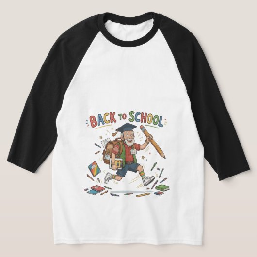 Grappige terug naar school ouderejaars student t-shirt (Laagn)