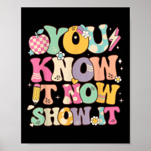 Grappige Test Dag Leraar Je Weet Het Nu Shows Het Poster