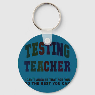 Grappige test leraren testdag gast wiskunde engels sleutelhanger