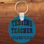 Grappige test leraren testdag gast wiskunde engels sleutelhanger (Voorkant)