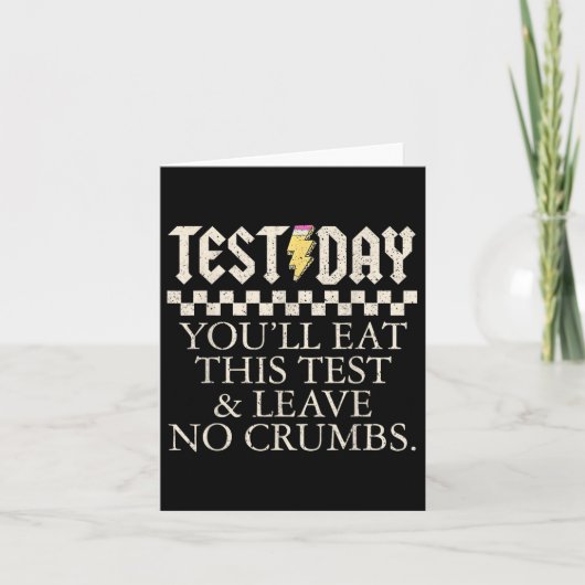 Grappige testdag leraren je eet deze test links kaart (Voorkant)