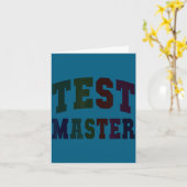 Grappige testmaster testdag lerarenmodus aan elaF Kaart (Gele Bloem)