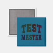 Grappige testmaster testdag lerarenmodus aan elaF Magneet (Voorkant / Achterkant)