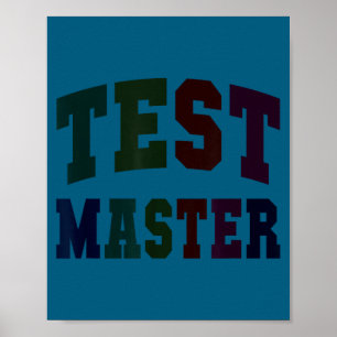 Grappige testmaster testdag lerarenmodus aan elaF Poster