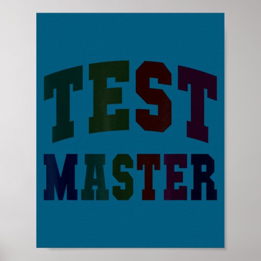 Grappige testmaster testdag lerarenmodus aan elaF Poster (Voorkant)