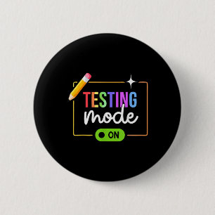 Grappige testmodus op Motivatie testdag voor TE Ronde Button 5,7 Cm