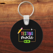Grappige testmodus op Motivatie testdag voor TE Sleutelhanger (Voorkant)