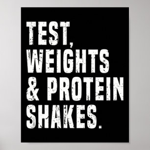 Grappige Testosteron Test Steroid Humor Bodybuildi Poster