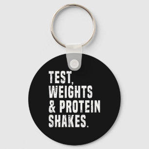 Grappige Testosteron Test Steroid Humor Bodybuildi Sleutelhanger
