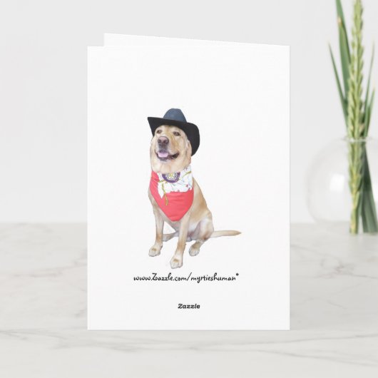 Grappige Texaanse Vaderdag Kaart (Achterkant)