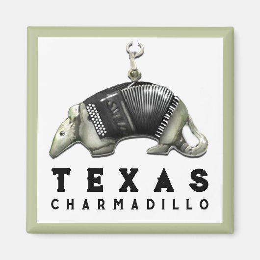 Grappige Texas gordeldier Magneet (Voorkant)
