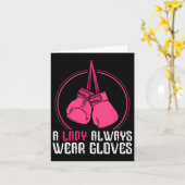 Grappige Thaise Boksen Vrouwen Gift Muay Thai Kaart (Gele Bloem)