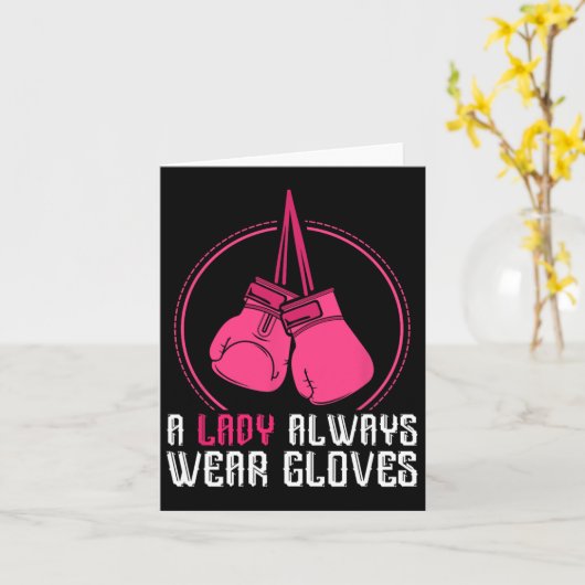 Grappige Thaise Boksen Vrouwen Gift Muay Thai Kaart (Gele Bloem)