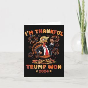 Grappige Thanksgiving 2024 Verkiezingswinnaar Shir Kaart