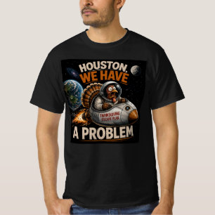 Grappige Thanksgiving Astronaut Kalkoen Ontsnappin T-shirt