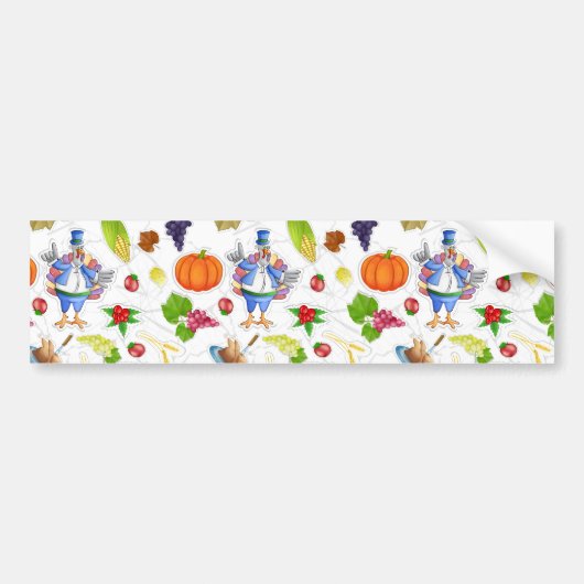 grappige Thanksgiving Bumpersticker (Voorkant)