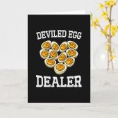 Grappige Thanksgiving Deviled Egg Dealer Je Weet W Kaart (Gele Bloem)
