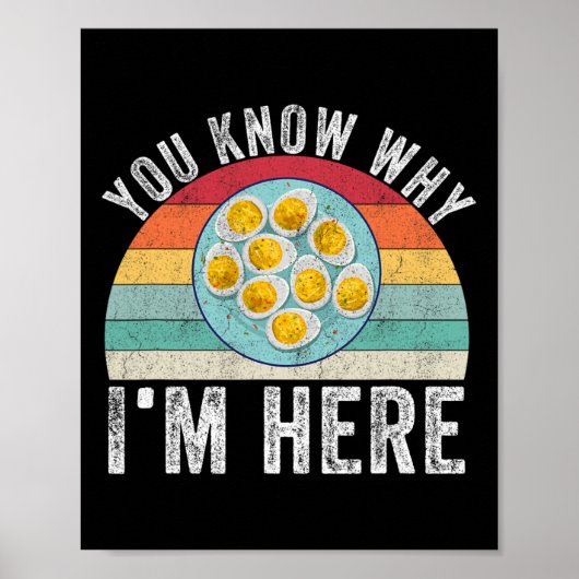 Grappige Thanksgiving Deviled Eggs Je weet waarom Poster (Voorkant)