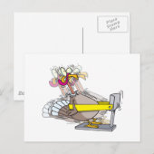 grappige Thanksgiving dieet cartoon turkije Feestdagenkaart (Voorkant / Achterkant)