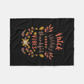 Grappige Thanksgiving dikke dijen dankbare vibrati Fleece Deken (Voorkant (Horizontaal))